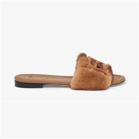 fendi mink slides|Slides .